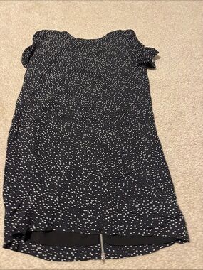 Madewell Black Dress with White Dot Print